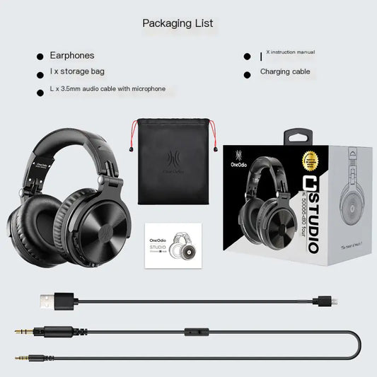 OneOdio Wireless Bluetooth Headphones with Detachable Cable