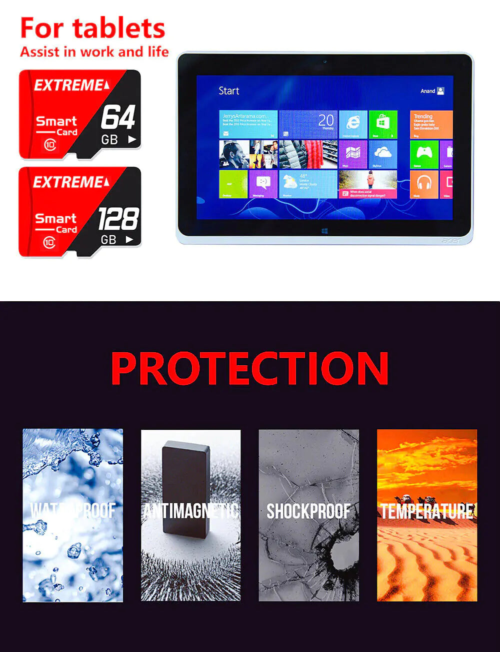 High Speed Memory for Micro SD Card 32GB | 64GB | 128GB | 256GB