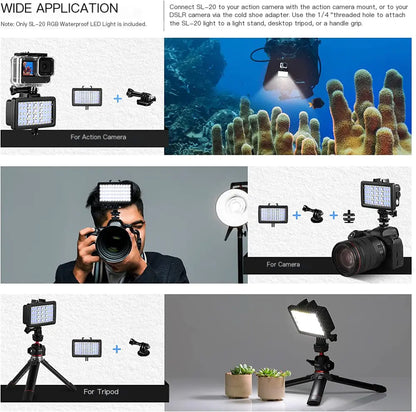 Waterproof LED Photography Light