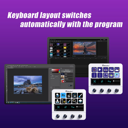 N4 Visual Programmable Keyboard with Four Knobs