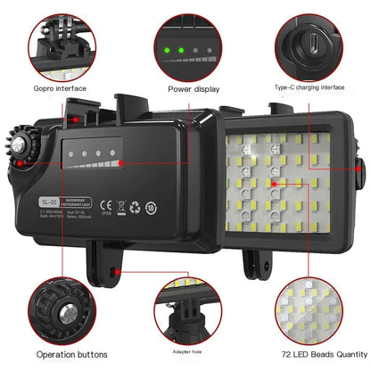 Waterproof LED Photography Light