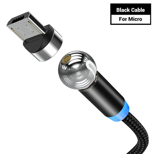 360° Magnetic Charging Cable for iPhone and Android
