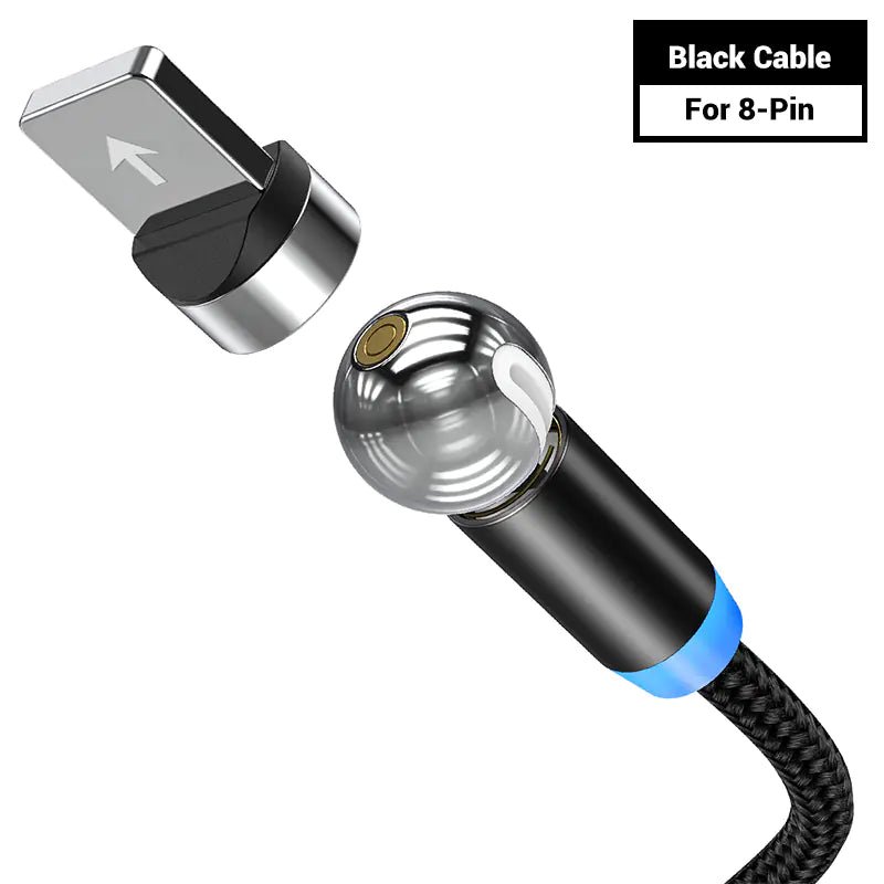 360° Magnetic Charging Cable for iPhone and Android